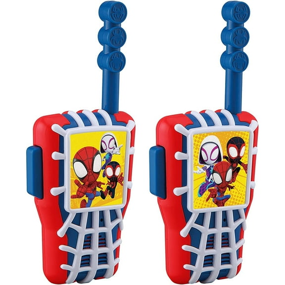 ekids Spidey & His Amazing Friends Toy Walkie Talkies for Kids, Two Way Radios for Indoor and Outdoor Games