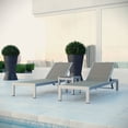 thumbnail image 7 of Shore 3 Piece Outdoor Patio Aluminum Set, Silver Gray, (MDY), 7 of 7