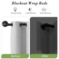 thumbnail image 6 of 1" Black Wrap Curtain Rod for Windows 48"-86",Indoor/Outdoor Curtain Rods ,Heavy Duty and Outdoor Curtains, 6 of 9