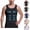 Gray, variant on HAJWOH Men's Body Shaper Slimming Shirt Tummy Vest Thermal Compression Base Layer Slim Muscle Tank Top Shapewear