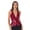 Burgundy, variant on Womens Sequin Waistcoat Lapel V Neck Concert Bling Party Jacket Top Sparkle Glitter Festive Vest Silver S