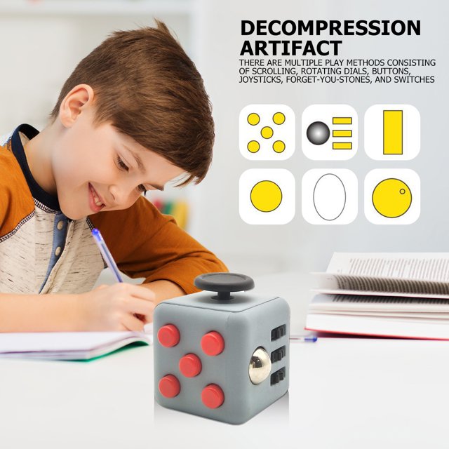 Juguetes de cubo de ansiedad para Fidget, Mini dados de juguete para aliviar el estrés, dispositivo sensorial para dedos Ndcxsfigh libre de BPA