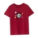 thumbnail image 4 of Camiseta para mujer, ropa de verano, ropa deportiva, camiseta básica para deportes, vacaciones, mujer Rojo, 4 of 7