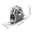 thumbnail image 2 of YSNOOWE 1Set Durable Rope Pulley System Stainless Steel Pulley Block for Heavy Load Industrial Use, 2 of 5