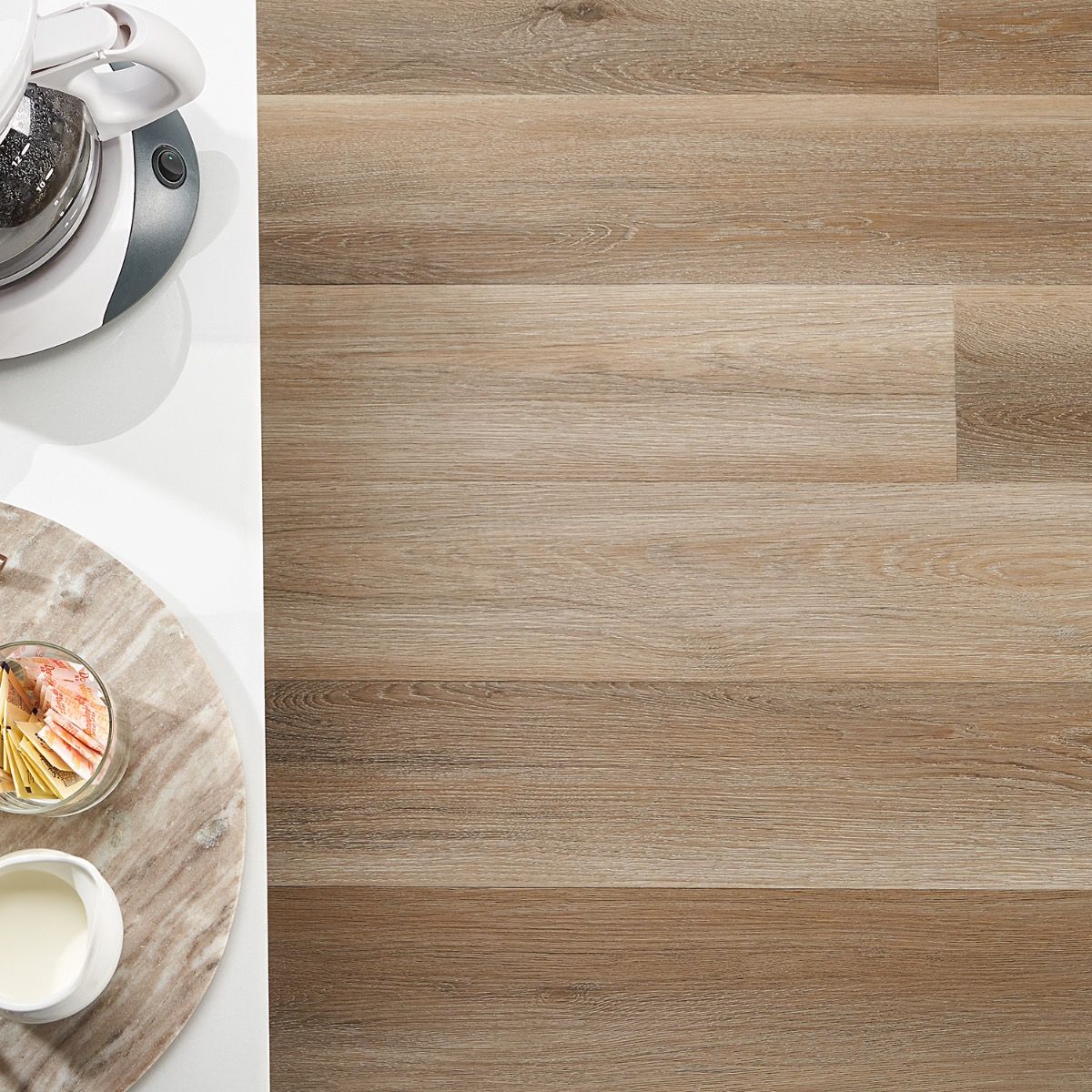 Bond Tile Lujo 28mil Oak Loft 6 in. x 48 in. Rigid Click-Lock Luxury Vinyl Tile Flooring (27.39 Sq. Ft. / Case)