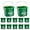 Green, variant on Matthew Detergent&Sanitizing Cleaning Bucket 3 Quart Plastic Pail,Set of 12 Square Containers,Built-in Spout w/Handle,Wash Rinse Sanitize Handwash Bucket for Home Office Commercial Restaurant (Green)