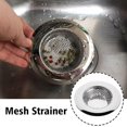 thumbnail image 2 of Kitchen Metal Sink Strainer Drain Plug Hole Basin Steel Catcher Hair Filter U5A9, 2 of 9
