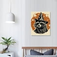 thumbnail image 3 of COMIO Funny Bathroom Decor Wall Art Raccoon Poster Funny Raccoon Pictures for Bathroom Funny Bathroom Signs Black and White Canvas Painting Funny Animal Wall Décor Framed Artwork Ready to Hang, 3 of 4