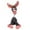 Pink, variant on Plush Chew Toys For Dogs Donkey Shape Tough Crinkle Stuffed Animal Squeaky Interactive Toys For Pets Stress Relieve(Brown-23X8Cm)#2729