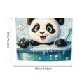 thumbnail image 3 of ZFLMY Panda Bear Bathtub Bubbles Tapestry Wall Hanging for Living Room Bedroom Dorm Decoration, Polyester Fabric, Vivid Design, Easy to Hang, Multiple Sizes Available 40x30in, 3 of 6