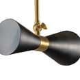 thumbnail image 3 of Gild Design House Calvin un Applique en Métal Armé Noir et Laiton, 3 of 13