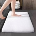 thumbnail image 3 of Birdeem Bathroom Rugs Bath Mat Bath Mats for Bathroom Bathroom Rug Bath Rugs Bathroom Mat Bath Mats Coral Velvet Solid Color Floor Mat-Bathroom Living Room Entrance Water Absorbing and Non Slip Mat- B, 3 of 10