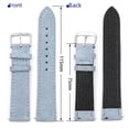 thumbnail image 4 of Reloj de piel de ante con accesorios Correa de piel de vacuno con costuras rápidas Correa desmontable 18 20 22 24mm, 4 of 6