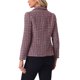 thumbnail image 3 of CHAQUETAS DE TWEED PARA MUJER INSPIRADAS CHIC, CON SOLAPA EN V, MANGA LARGA, ABIERTO EN FRONTAL, BLAZER DE TWEED A CUADROS XL ROJO Y NEGRO, 3 of 6