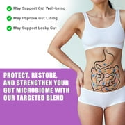 Ancient Bliss Leaky Gut Supplement, L Glutamine Capsules for Gut Support with Blessed Thistle and Hydrangea Root, and Non-GMO, 60 Capsules