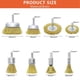 thumbnail image 2 of Brass Wheel Cup Brush Set 8 Piece, Brass Wire Brush Set,Yellow, 2 of 5