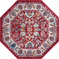 thumbnail image 2 of Rugs.com Aurelia Collection Rug – 7 Ft Octagon Magenta Medium-Pile Rug Perfect For Living Rooms, Kitchens, Entryways, 2 of 4