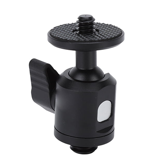 Montaje de Cabezal de Bola de 1/4 Pulgadas, Adaptador de Zapatilla de Zapata Gotable de Aleación de Aluminio de 3/8 Pulgadas de Bloqueo Rápido Sano