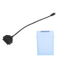 thumbnail image 1 of USB 3.0 Hard Drive Cable, 2.5in Type C  Adapter External Stable Data Transfer with Protection Box for Laptop for HDD for Windows98SE ME 2000 XP 7/8/10 Red,White,Green,Blue,Gray, 1 of 7