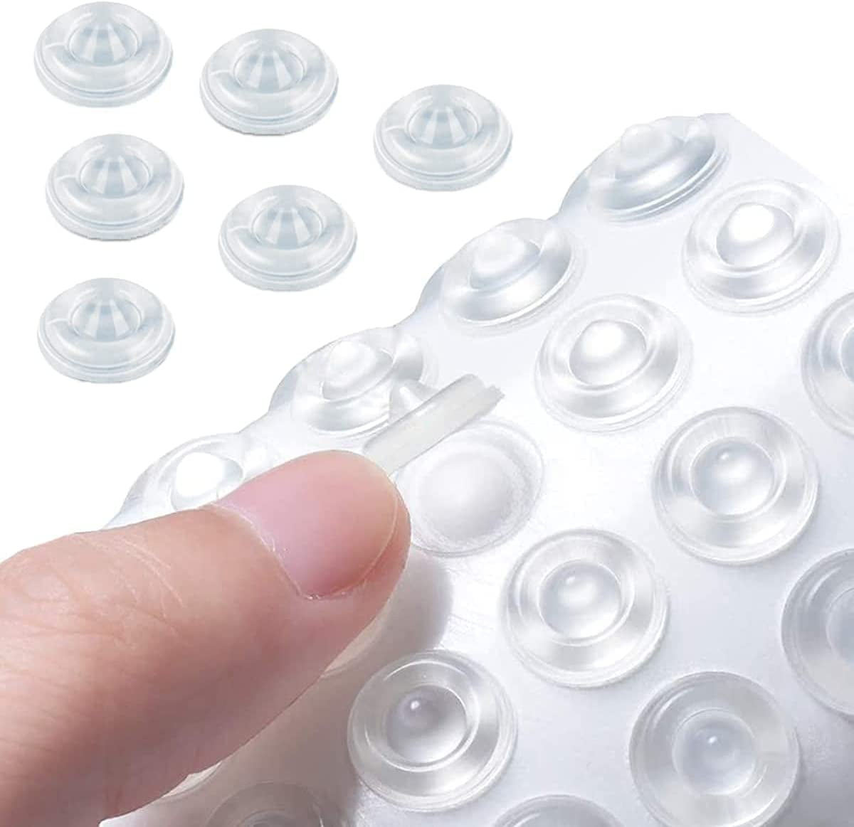 Door Bumper 100pcs Bumpers Clear Compatible for Sound Dampening Soft Close