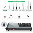 thumbnail image 2 of Electric Knife Sharpener- Knife Sharpeners, 3 Stage Electric Knife Sharpener, 3-Stage, Grey EU Plug, 2 of 5