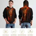 thumbnail image 6 of LAOLIUSN Men's Novel Dragon Hoodie 3D Print Graphic Hoodies Casual Cool Sweatshirt Pullover Size S–4XL, 6 of 7