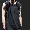 thumbnail image 4 of Hombres Tank Top de enfriamiento sin mangas entrenamiento chaleco secado rápido para entrenamiento en el hogar deportes, 4 of 8