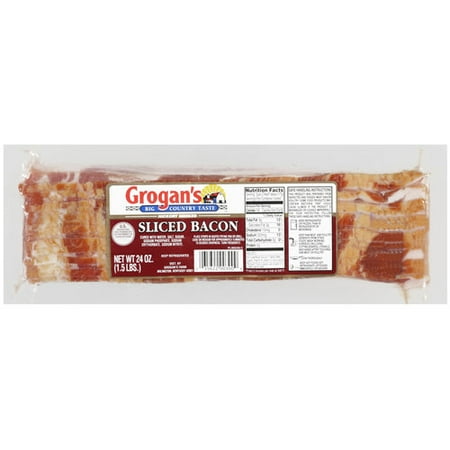 Grogan Hickory Smoked Bacon, 24 oz