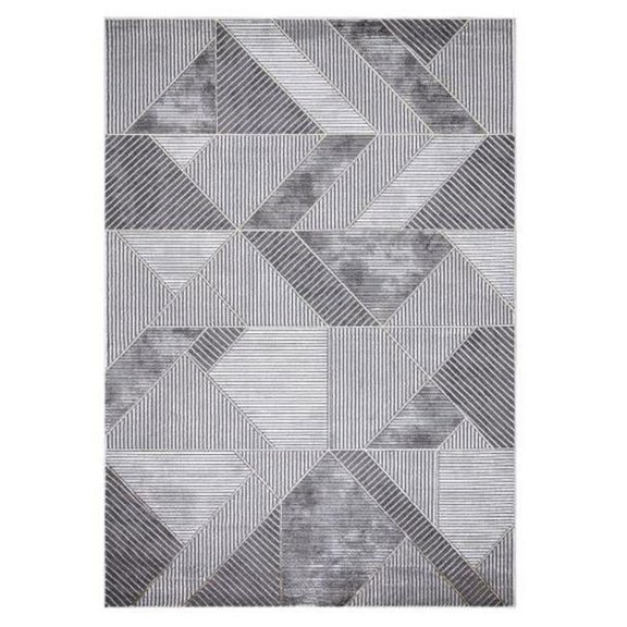 Concard Global Trading  7 x 9 ft. Madison Geometric Area Rug - Gray