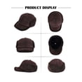 thumbnail image 3 of Deago Men’s Winter Baseball Cap with Ear Flaps Dad Caps Fleece Lined Warm Trooper Trapper Hunting Hat for Cold Weather (Coffee), 3 of 9