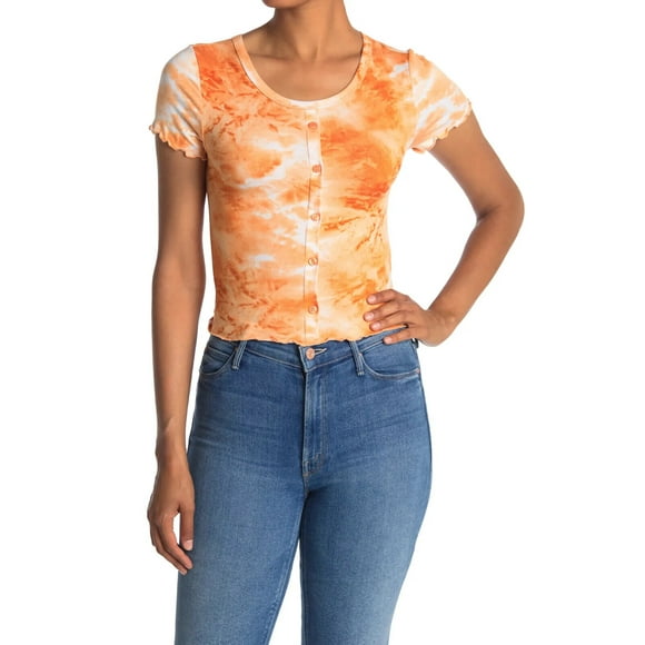 Abound Bouton de Teinture Teinture sur Nœuds en Ambre Rouillé Taille m