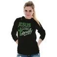 thumbnail image 4 of Jesus Lives Eternally Christian Long Sleeve TShirt Men Women Brisco Brands S, 4 of 6