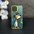 thumbnail image 3 of iPhone13 15 14 Pro Max Protective Sleeve Fashion Graffiti iPhone Case Cartoon Animal Pattern Matte Plated Soft Silicone Material, 3 of 5