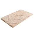 thumbnail image 3 of Acahhotxx Bathroom floormat, Bath Mat Soft Bathroom Mat Memory Foam Bathtube Mat Quick Drying 400x600mm 500x800mm - Light - 400MMx600MM, 3 of 3