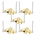 thumbnail image 2 of Collar Koala High Monaco KoalaNeck01 5 Pzas Gris/Dorado Metal, 2 of 2