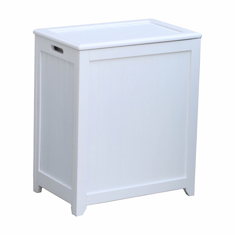 Product of Oceanstar Rectangular Laundry Wood Hamper with Interior Bag