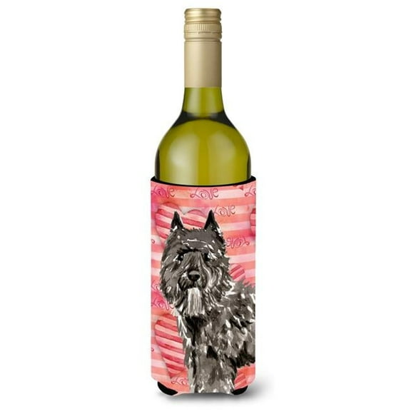 Love a Bouvier Des Flandres Wine Bottle Beverge Insulator Hugger