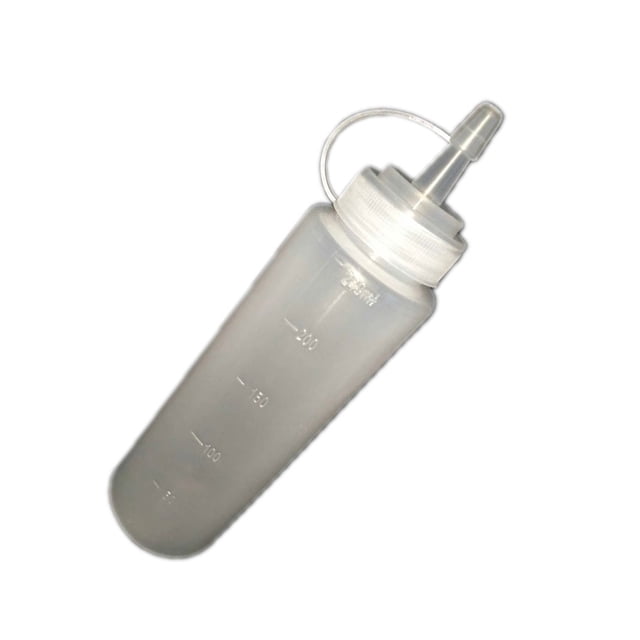 Advancent Dispensador recargable de botellas de escala transparente, tapa a presión, salsa para ensalada, mostaza, ketchup, 2 uds. Herramientas y accesorios para hornear No.01
