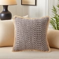 thumbnail image 2 of Unique Bargains Set of 2 Boho Soft Square Throw Pillow Covers for Couch Dark Brown, 2 of 7
