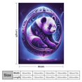 thumbnail image 4 of Orinice Fantasy Panda Futuristic Pod Warm Lightweight Blanket Soft Fleece Blankets All Seasons Throw Blanket for Bed Couch Sofa Office Decor Gifts 60x80in, 4 of 6