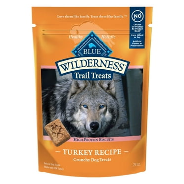 Blue Buffalo Wilderness Trail Treats Dog Biscuits Crunchy Dog Treats, Turkey, 24-oz Bag