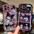 thumbnail image 5 of Kawaii Sanrio Kuromi Phone Cases For iPhone 14 13 12 11 Pro Max Plus 7 6S XS XR Cute Sweet Cartoon Shockproof Cover Girls Gifts, 5 of 13
