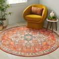 thumbnail image 2 of SAFAVIEH Journey Abram Medallion Area Rug, Rust/Navy, 6'7" x 6'7" Round, 2 of 11