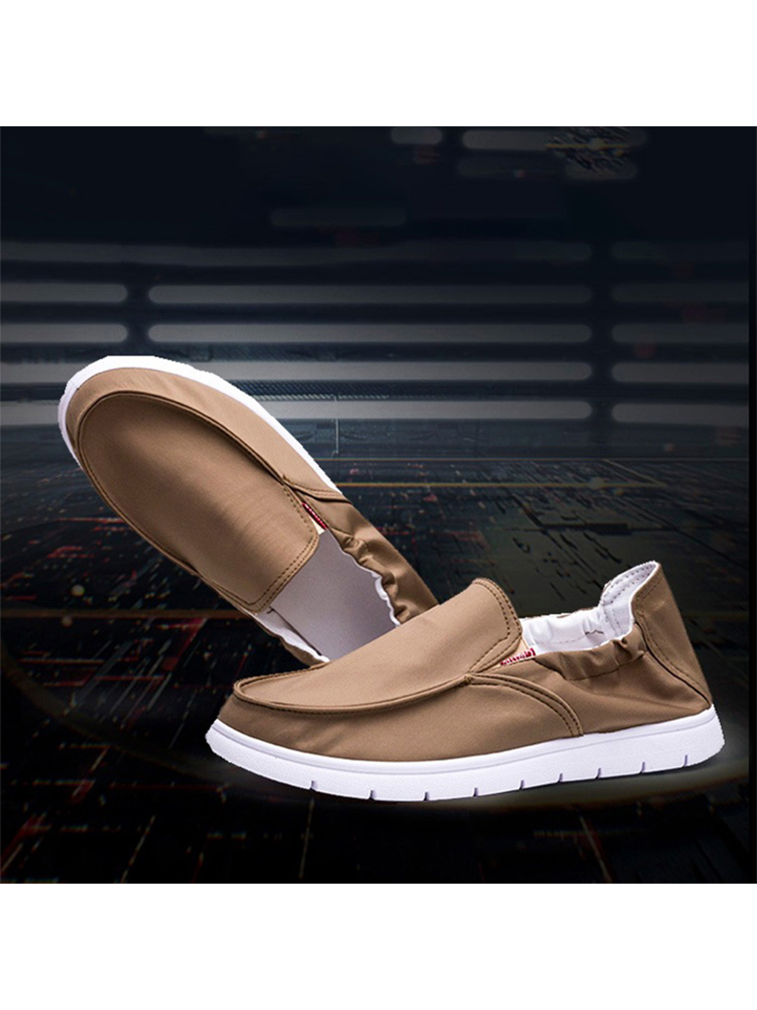 UKAP Casual Canvas Shoes for Men Slip On Loafers Deck Shoes Comfortable Boat Shoes Outdoor Fashion - image 3 of 8