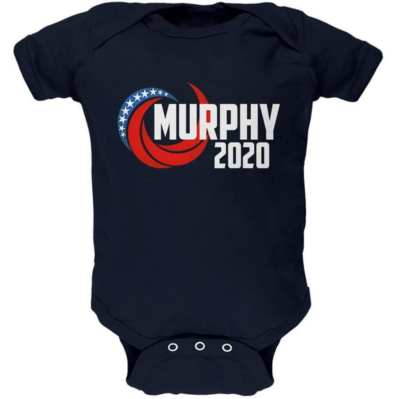 Presidential Election 2020 Chris Murphy Swoosh Soft Baby One Piece Navy 18-24 M