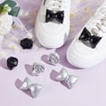 thumbnail image 4 of 4 Pairs Leather Shoe Buckles Bowknot Rose Flower Shoe Clips Charms Detachable Shoe Buckles Decorations for Shoe Bag Package Accessories DIY Crafts, 4 of 7