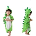 thumbnail image 1 of Toallas con capucha para bebés - patrón de dinosaurios - algodón - hermosas toallas de baño para niños - faldas de playa - capas con capucha para bebés, niños y niñas (verde) Zefei Wu 9024735016854, 1 of 5