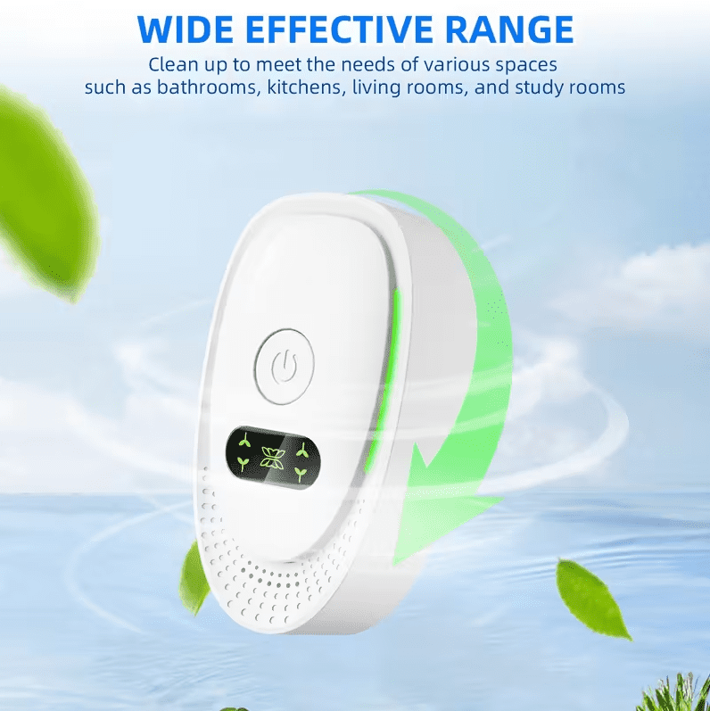 JahyShow Plug In Air Purifier - 4Pcs Plug In Air Ionizers for Home Quiet Operation-Auto Mode for Pets Dust Odor Smoke White