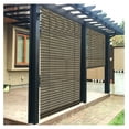 ZHI22 Hollow Rolling ShadeUV Blind Screen Outdoor Deck Gazebo Porch