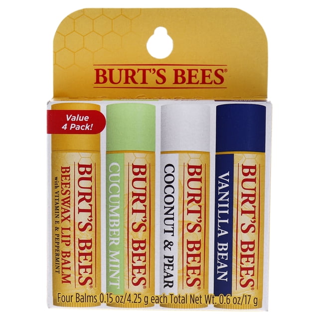 Bálsamo labial Burts Bees Burts Bees Beeswax Bounty Set - Assorted Mix Bálsamo labial Unisex 4Pc Set